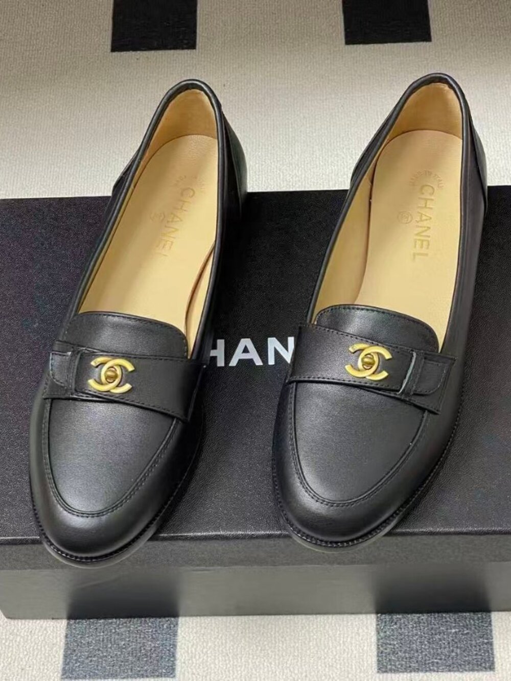 Chanel Black Loafers